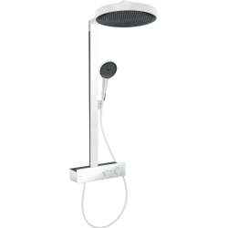 Душова система Hansgrohe Rainfinity Showerpipe 250 1jet EcoSmart з термостатом ShowerTablet 350, Matt White 28742700