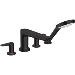 Смеситель для ванны Hansgrohe Talis E на 4 отверстия Matt Black 71748670