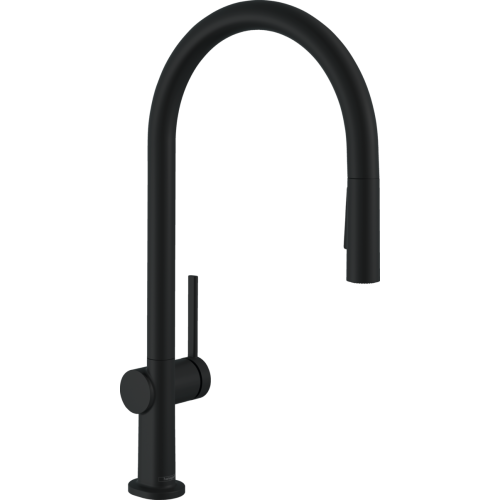 Змішувач Hansgrohe Talis M54 для кухонного миття з висувним душем Black Matt 72801670