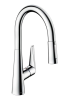 Змішувач для кухні одноважільний з висувним виливом Hansgrohe Talis S, 72815000