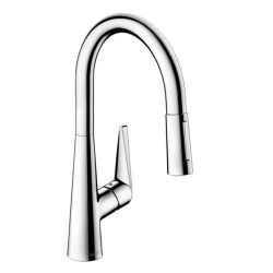 Смеситель для кухни однорычажный  с выдвижным изливом Hansgrohe Talis S, 72815000