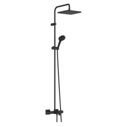 Душова система з термостатом Hansgrohe Vernis Shape Showerpipe 240 1jet 26900670 чорний матовий