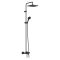 Душевая система с термостатом Hansgrohe Vernis Shape Showerpipe 240 1jet 26900670 черный матовый