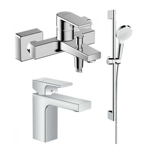 Набор смесителей 3в1 для душа Hansgrohe VERNIS SHAPE (71561000+71450000+26533400) 71561111