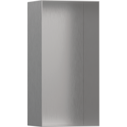 Настінна ніша Hansgrohe XtraStoris Minimalistic із відкритою рамою 30x15x10 см Brushed Stainless Steel 56070800