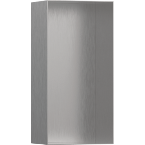 Настінна ніша Hansgrohe XtraStoris Minimalistic із відкритою рамою 30x15x10 см Brushed Stainless Steel 56070800