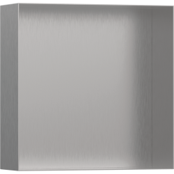 Настінна ніша Hansgrohe XtraStoris Minimalistic із відкритою рамою 30x30x10 см Brushed Stainless Steel 56073800