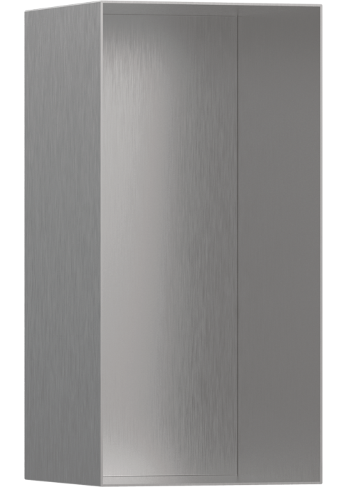 Настінна ніша Hansgrohe XtraStoris Minimalistic із відкритою рамою 30x15x14 см Brushed Stainless Steel 56076800