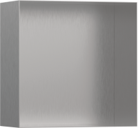 Настінна ніша Hansgrohe XtraStoris Minimalistic із відкритою рамою 30x30x14 см Brushed Stainless Steel 56079800