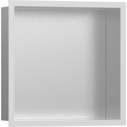 Настінна ніша Hansgrohe XtraStoris Individual з рамкою 30x30x10 см Matt White 56097700