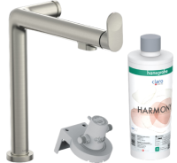 Змішувач Hansgrohe Aqittura M91 для кухонного миття Steel 76802800