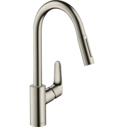 Кухонный комплект мойка со смесителем Hansgrohe  S520-F345 + Смеситель Hansgrohe Focus M41, серый камень-сталь 43358800