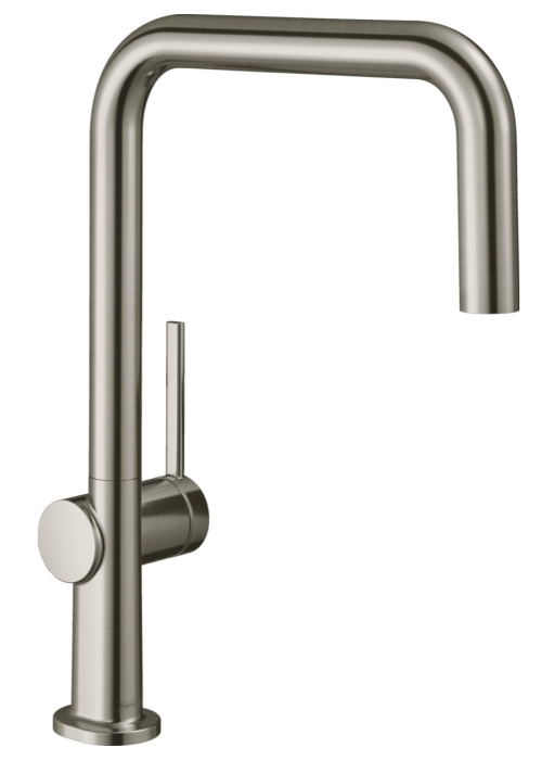 Кухонный комплект мойка со смесителем Hansgrohe  S520-F510 + Смеситель Hansgrohe Talis M54, чёрный графит-сталь  43359800