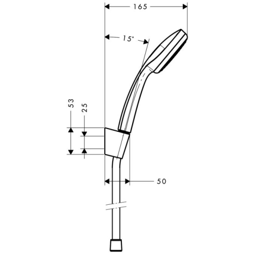 Душовий набір Hansgrohe Croma 100 Croma 100 1,25м 27574000