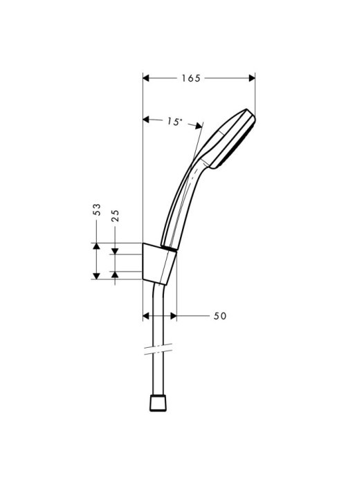 Душевой набор Hansgrohe Croma 100 Croma 100 1,25м 27574000