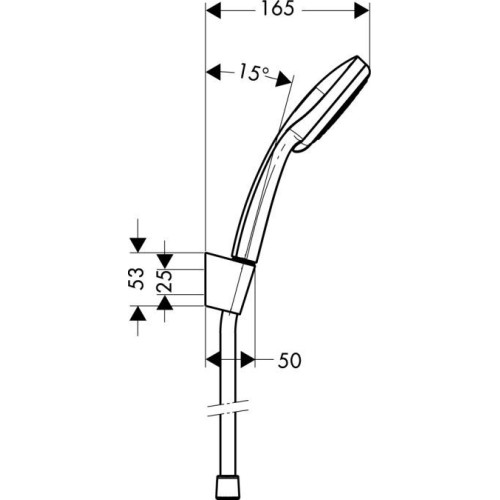 Ручний душ Hansgrohe Croma 100 Vario/Porter S 27592000