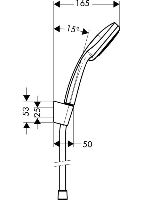 Ручной душ Hansgrohe Croma 100 Vario/Porter S 27592000