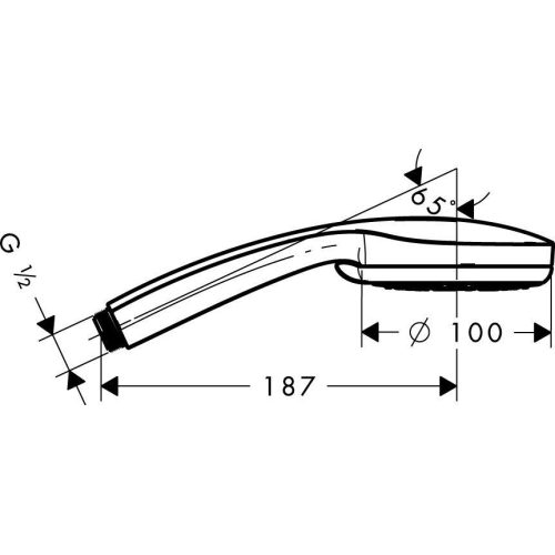 Ручний душ Hansgrohe Croma 100 Vario 28535000