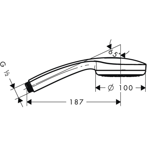 Ручний душ Hansgrohe Croma 10028580000