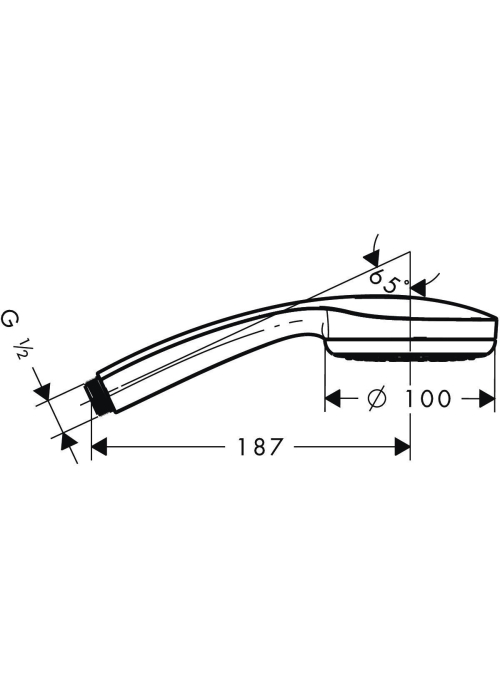 Ручной душ Hansgrohe Croma 100  28580000