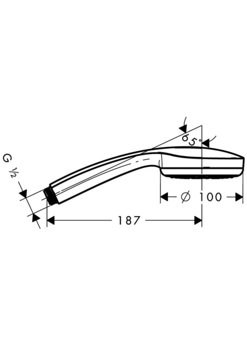 Ручной душ Hansgrohe Croma 100 28583000