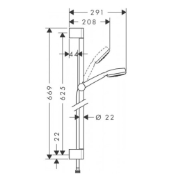 Душовий набір Hansgrohe Crometta 0,65м 26652400