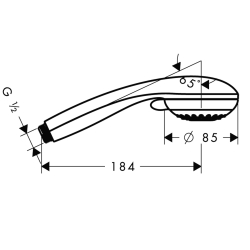 Ручной душ Hansgrohe Crometta 85 multi 28563000