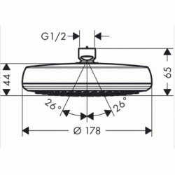 Верхній душ Hansgrohe Crometta 160 26577400