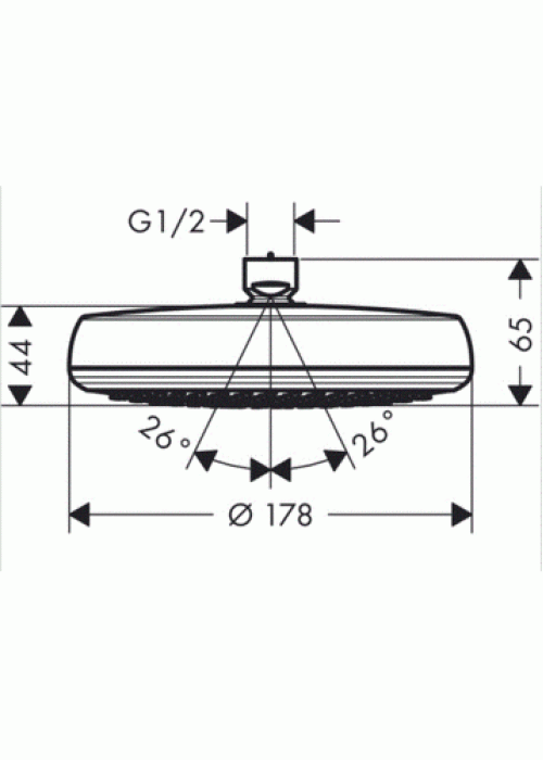 Верхній душ Hansgrohe Crometta 160 26577400