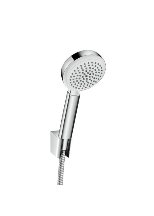 Ручной душ Hansgrohe Crometta 100 Vario Porter +держатель+шланг цв белый хром 26666400