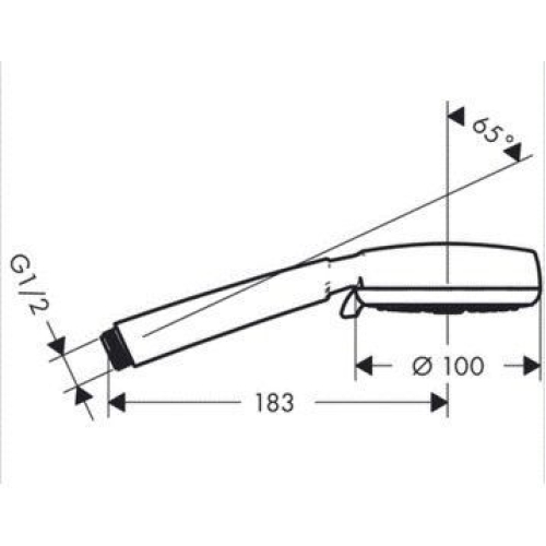 Ручний душ Hansgrohe Crometta 100 Vario цв хром/білий 26824400