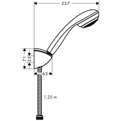 Душевой набор Hansgrohe Crometta 85 27576000