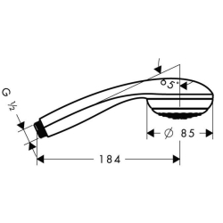 Ручной душ Hansgrohe Crometta 85 Green 28561000