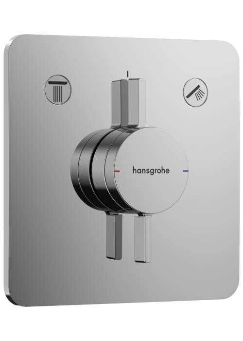 Смеситель скрытого монтажа Hansgrohe DuoTurn Q на 2 функции, Chrome 75414000