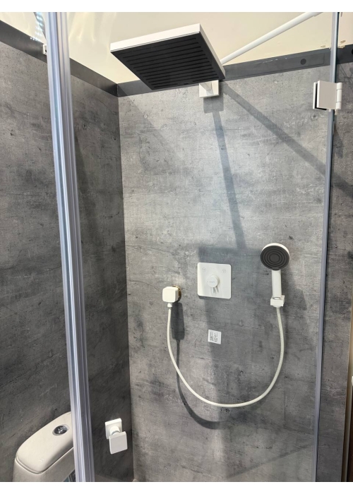 Душевой комплект білий матовий  Hansgrohe  DuoTurn Q   Pulsify Е 260 1jet   8в1 White   24330700