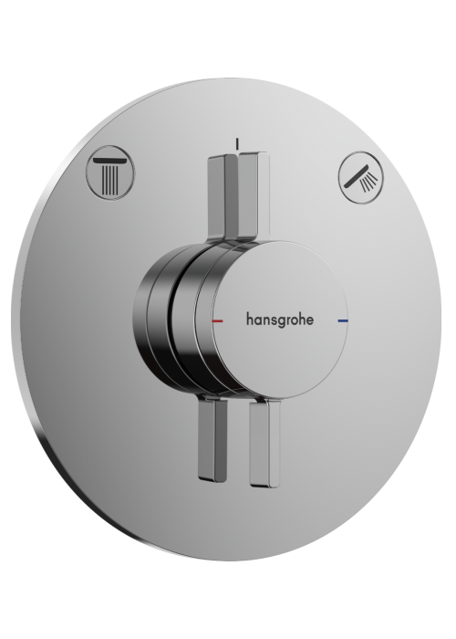 Смеситель скрытого монтажа Hansgrohe DuoTurn S на 2 функции, Chrome 75418000