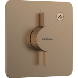 Змішувач прихованого монтажу Hansgrohe DuoTurn Q на 1 функцію, Brushed Bronze 75614140