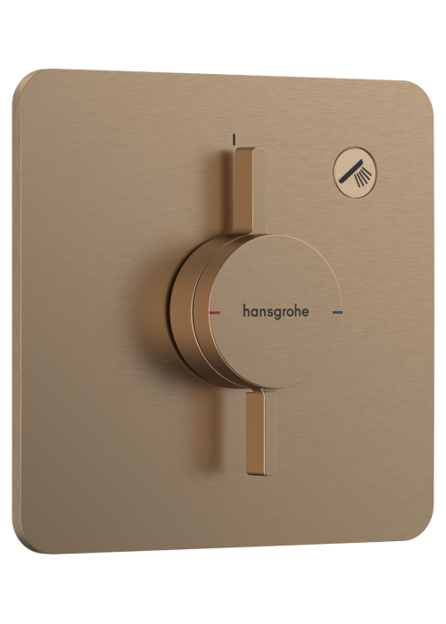 Смеситель скрытого монтажа Hansgrohe DuoTurn Q на 1 функцию, Brushed Bronze 75614140