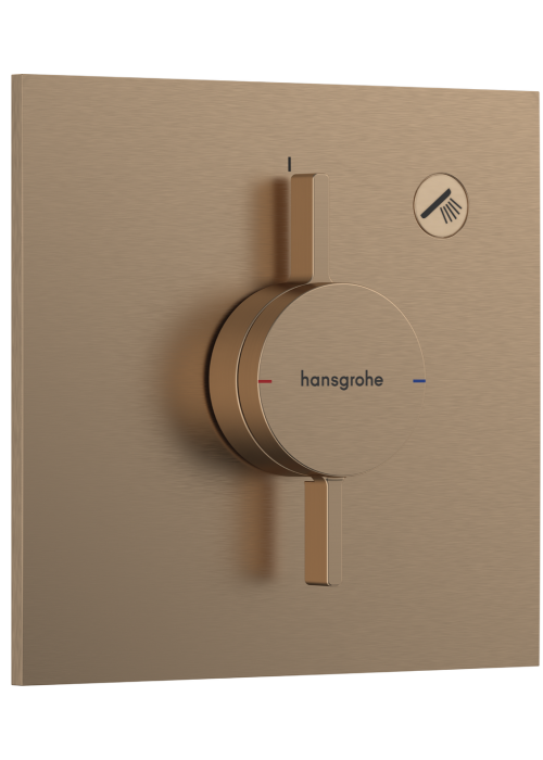 Смеситель скрытого монтажа Hansgrohe DuoTurn E на 1 функцию, Brushed Bronze 75617140