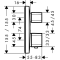 Змішувач-термостат Hansgrohe Ecostat E із запірним/перемикаючим вентилем 15708000