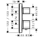 Змішувач-термостат Hansgrohe Ecostat E із запірним/перемикаючим вентилем 15708000