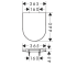 Сидіння для унітазу Hansgrohe EluPura SoftClosing top fix 60148450