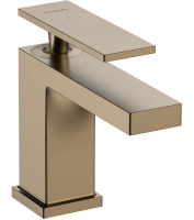 Смеситель Hansgrohe Tecturis E 80 CoolStart для умывальника без донного клапана, Brushed Bronze (73001140)