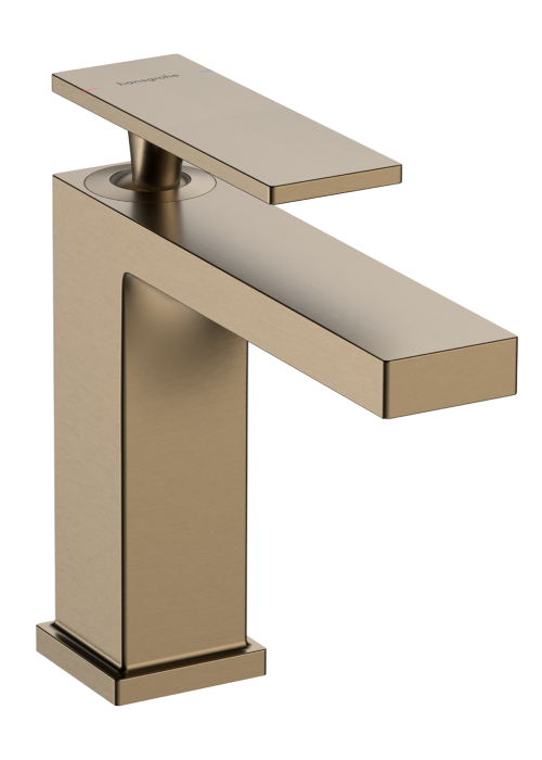 Смеситель Hansgrohe Tecturis E 110 для умывальника без донного клапана, Brushed Bronze (73011140)