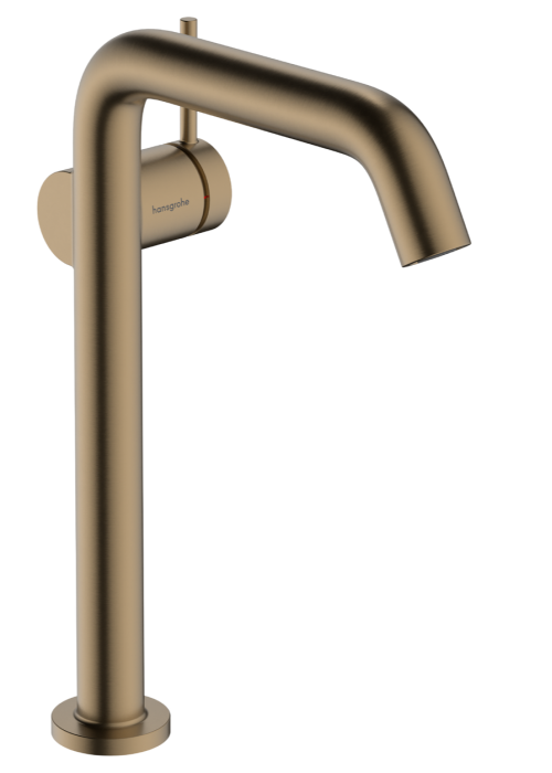 Смеситель Hansgrohe Tecturis S 240 Fine CoolStart для умывальника без донного клапана, Brushed Bronze (73372140)