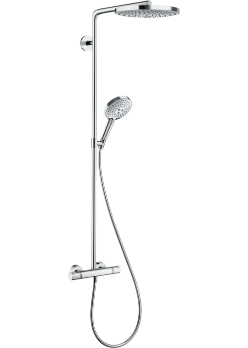 Душевая система Hansgrohe Raindance Select S 240 2jet с термостатом, хром/белый 27129400