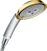 Ручний душ Hansgrohe Raindance Classic 100 3jet Chrome/Gold Optic 28548090