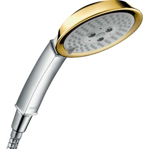 Ручной душ Hansgrohe Raindance Classic 100 3jet Chrome/Gold Optic 28548090