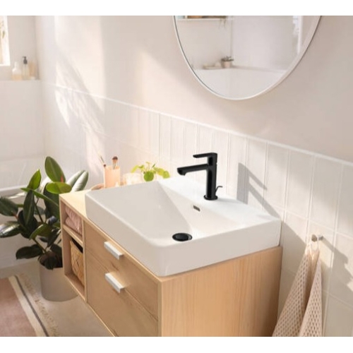 Змішувач Hansgrohe Rebris S 110  для умивальника з  д/к pop-up . Matt Black 72517670