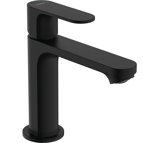 Смеситель Hansgrohe Rebris S 110 Coolstart для умывальника с д/к pop-up, Matt Black 72519670